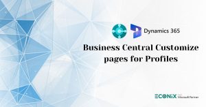 Business Central customize pages for profiles